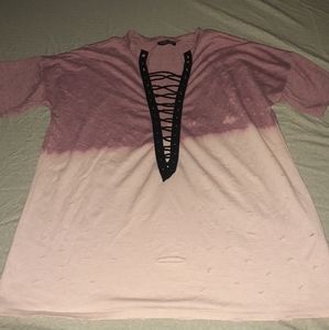 Fashion Nova distressed top